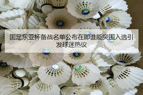 国足东亚杯备战名单公布在即谁能突围入选引发球迷热议